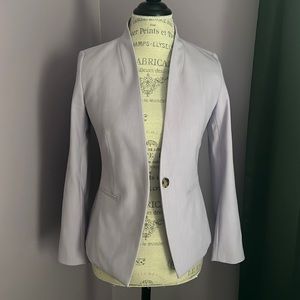 Shoulder padded lavender purple inside button blazer